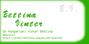 bettina vinter business card